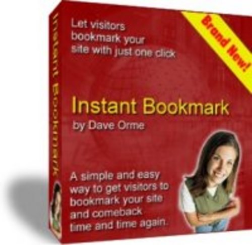 Product picture Instant Bookmark Let Visitors Bookmark Your Site With Just O