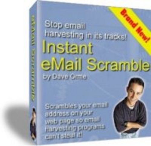 Product picture Instant Email Scramble Scrambles Your Email Address On Your 