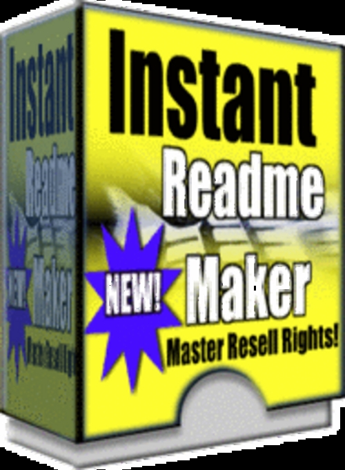 Product picture *new* Instant Readme Maker With Master Resale Rights 2011